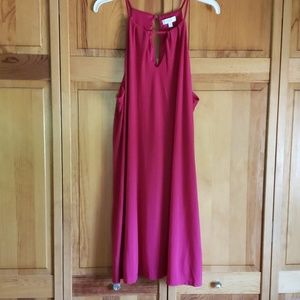 Red summer party dress
